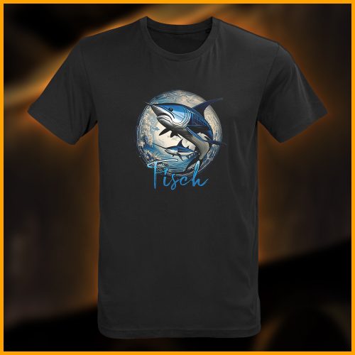 Fisch T-Shirt, schwarz