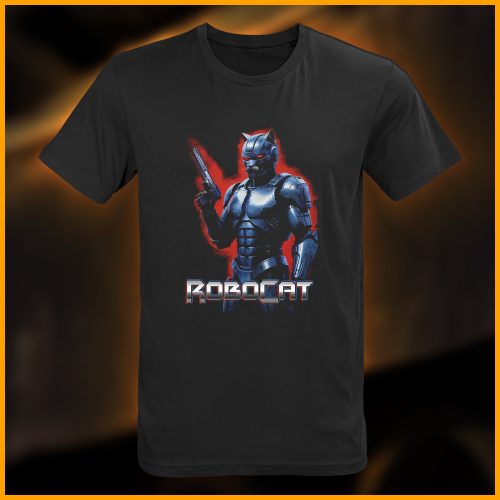 RoboCat T-Shirt, schwarz