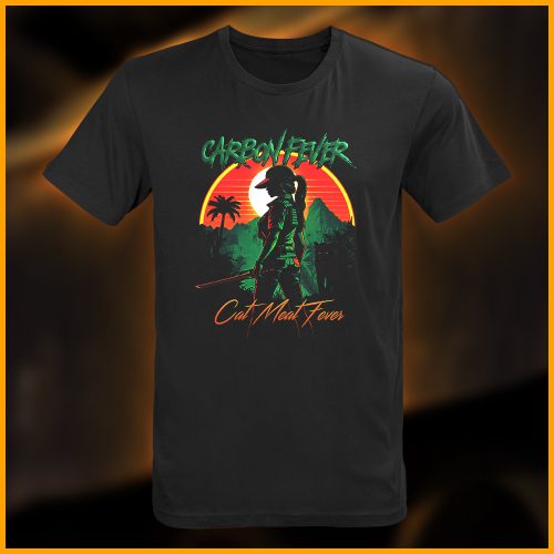 Carbon Fever - Cat Meat Fever T-Shirt, schwarz